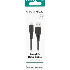 Hot LongLife kabel USB-A til lightning, Mobil, Pc & Data