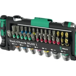 Outlet 8001-A Tool Check bits- og topnøglesæt, 39 dele Værktøjsnøgler