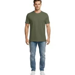 Hot Basic t-shirt, oivengrøn, str. T-Shirts & Poloshirts