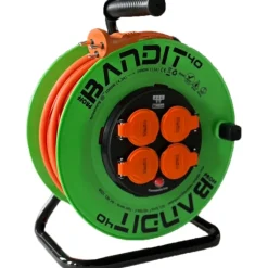Outlet Bandit kabeltromle, 40 meter Kabeltromler