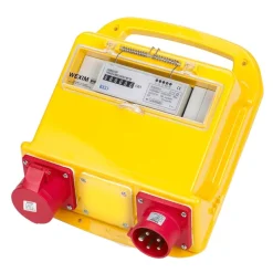 New målertavle med bimåler, 5P, CEE, Industrimateriel