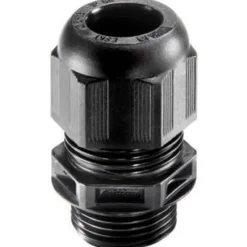 Outlet forskruning, M32, Ø13-21 mm, sort Forskruninger