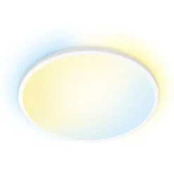 Discount Superslim plafond, justerbar hvid, hvid, Indendørs Belysning|Wiz