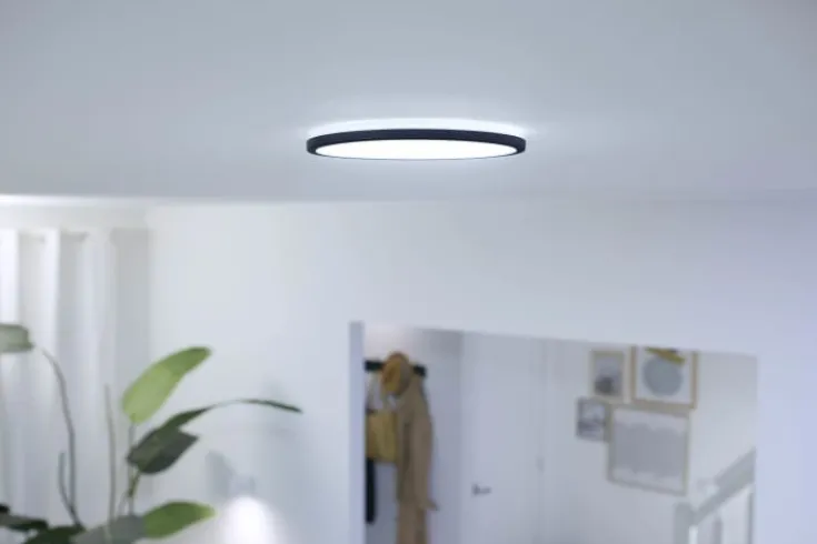 Clearance Superslim plafond, justerbar hvid, sort, Indendørs Belysning|Loftlamper