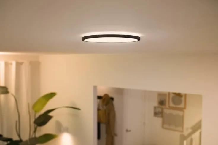 Clearance Superslim plafond, justerbar hvid, sort, Indendørs Belysning|Loftlamper