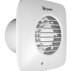 Clearance Xpelair Simply Silent DX100HTS badventilator, fugtstyring, timer, Ø100 mm, hvid Badeværelsesventilatorer
