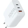 Hot adapter til opladning, 2 x USB-C / 1 x USB-A Mobil, Pc & Data