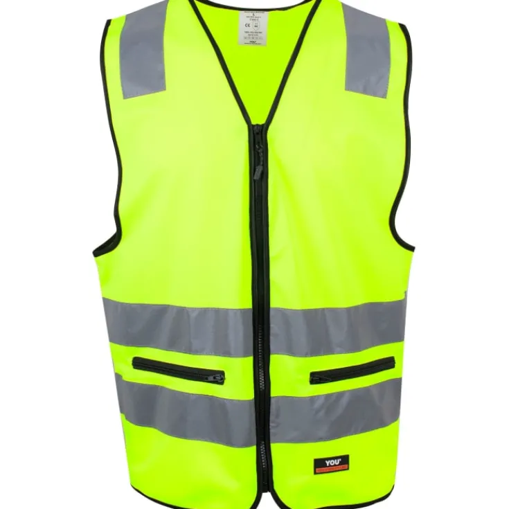 Online Holmsund refleksvest, hi-vis gul, str. Jakker & Veste