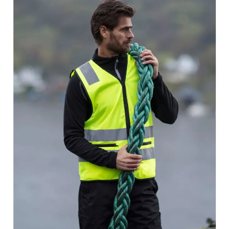 Online Holmsund refleksvest, hi-vis gul, str. Jakker & Veste